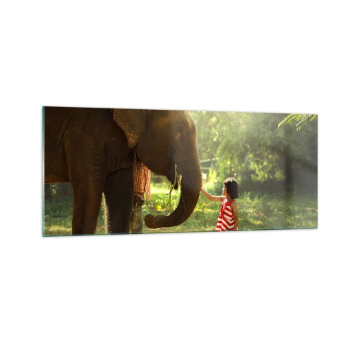 Quadro su vetro - La forza dell'amicizia - 100x40 cm