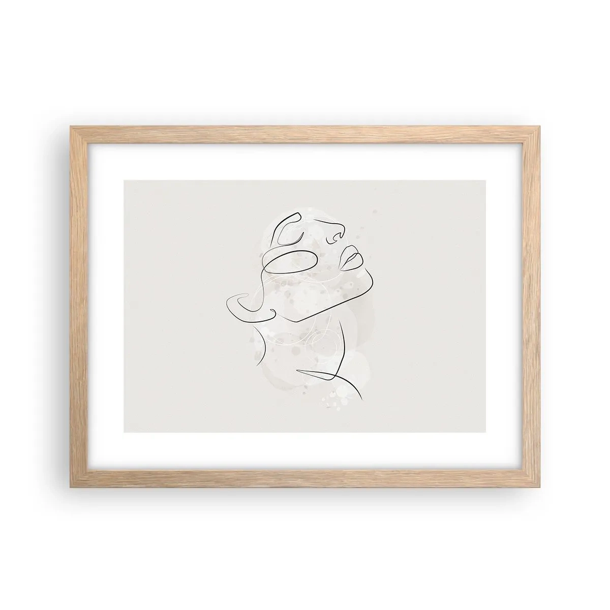 Poster in cornice rovere chiaro - Profilo di sogno - 40x30 cm