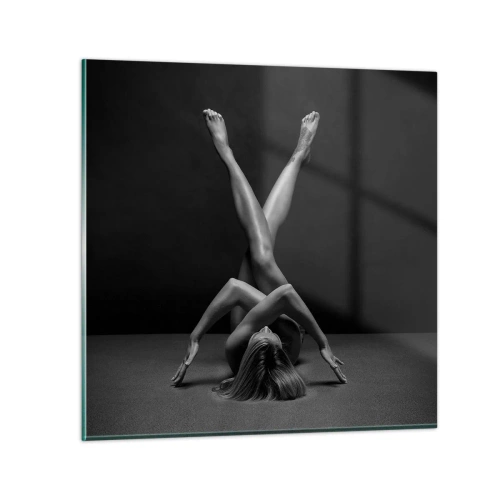 Quadro su vetro - Geometria del nudo - 30x30 cm