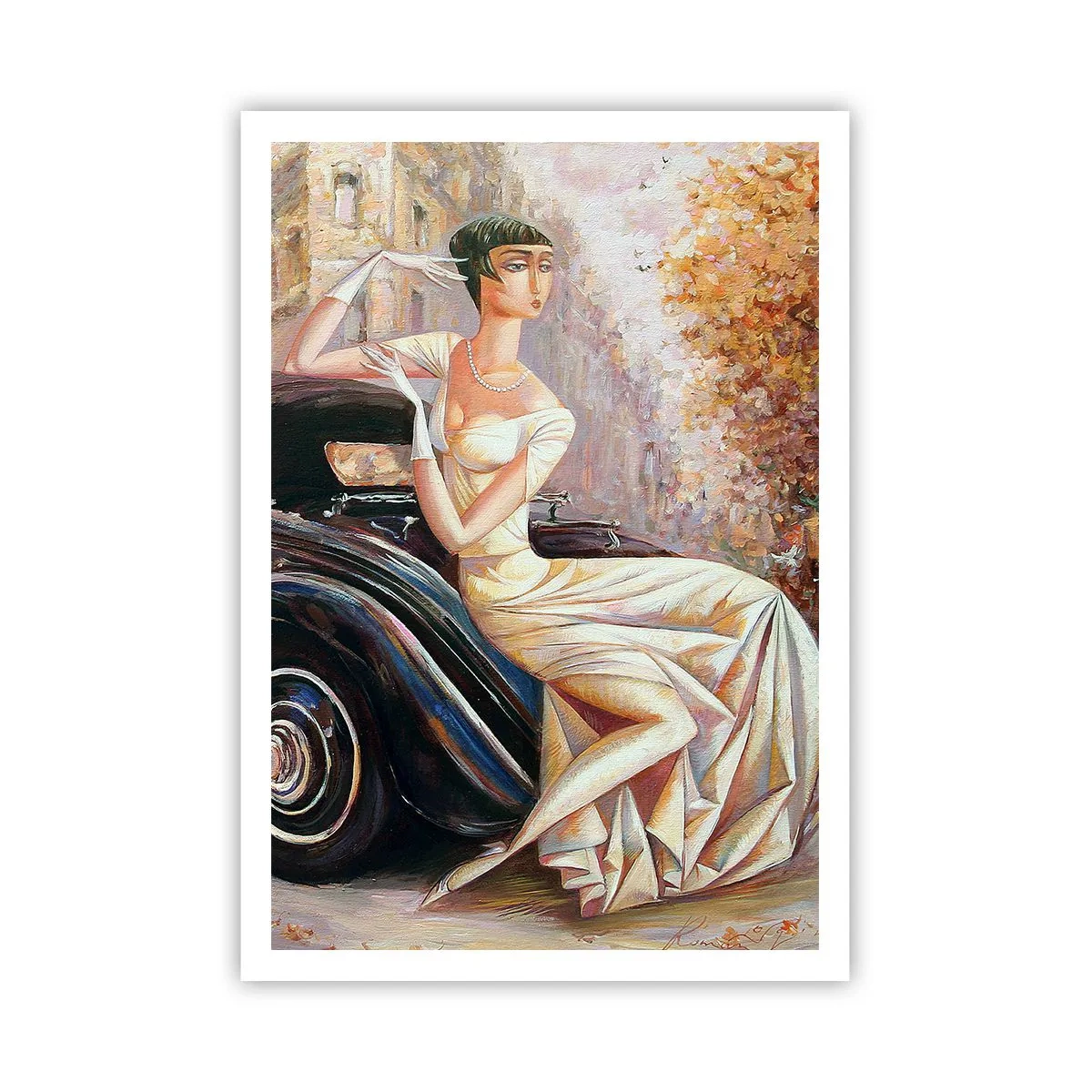 Poster - Eleganza in stile retro - 70x100 cm