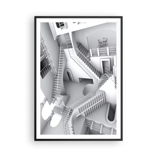 Poster in cornice nera - Il paradosso dello spazio - 70x100 cm