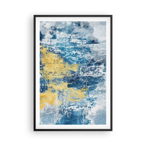 Poster in cornice nera - Astrazione piena di ottimismo - 61x91 cm
