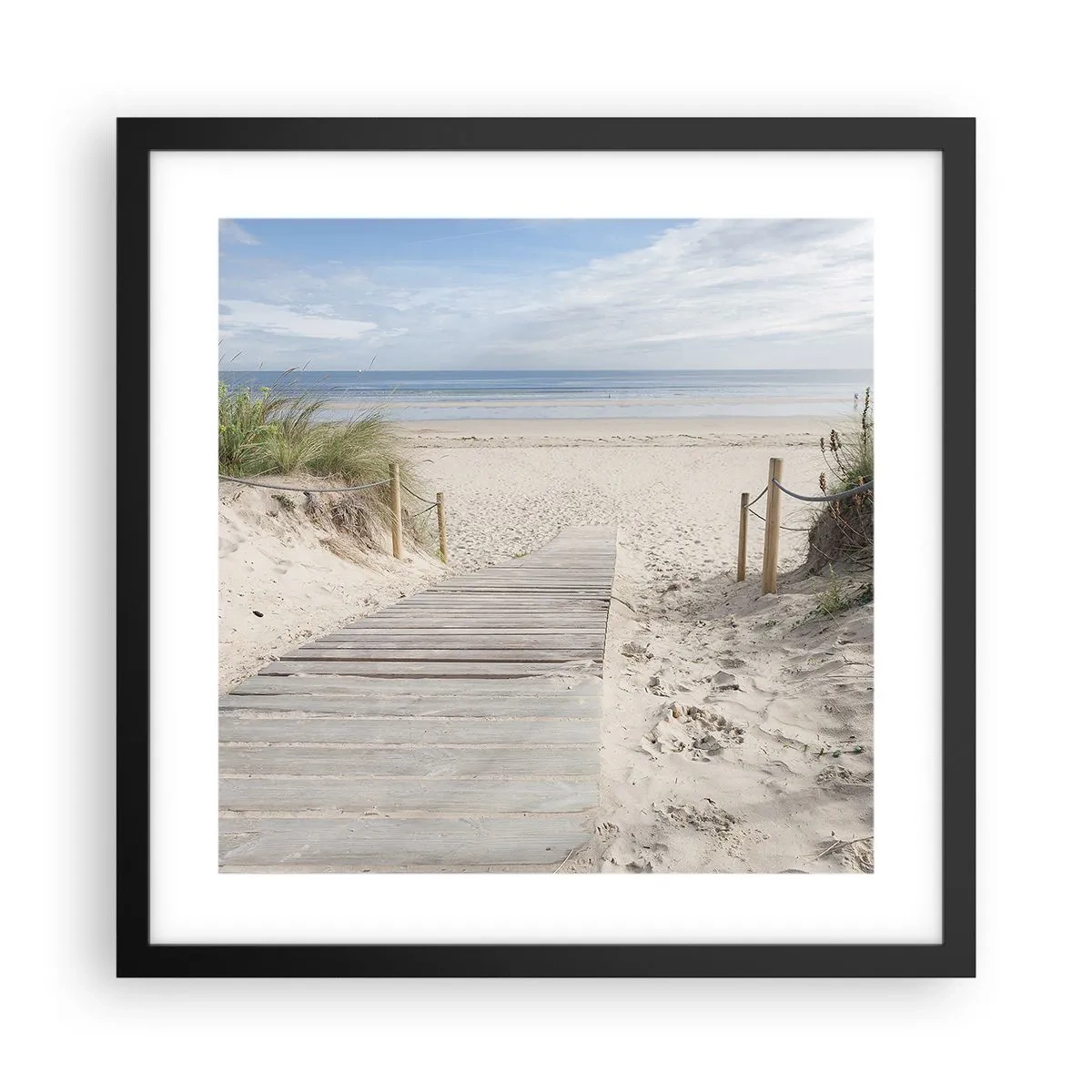 Poster in cornice nera - Fino all'orizzonte - 40x40 cm