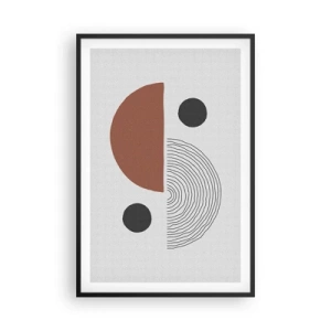 Poster in cornice nera - La perfezione del cerchio - 61x91 cm