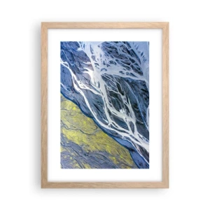 Poster in cornice rovere chiaro - Le pitture rupestri della natura - 30x40 cm