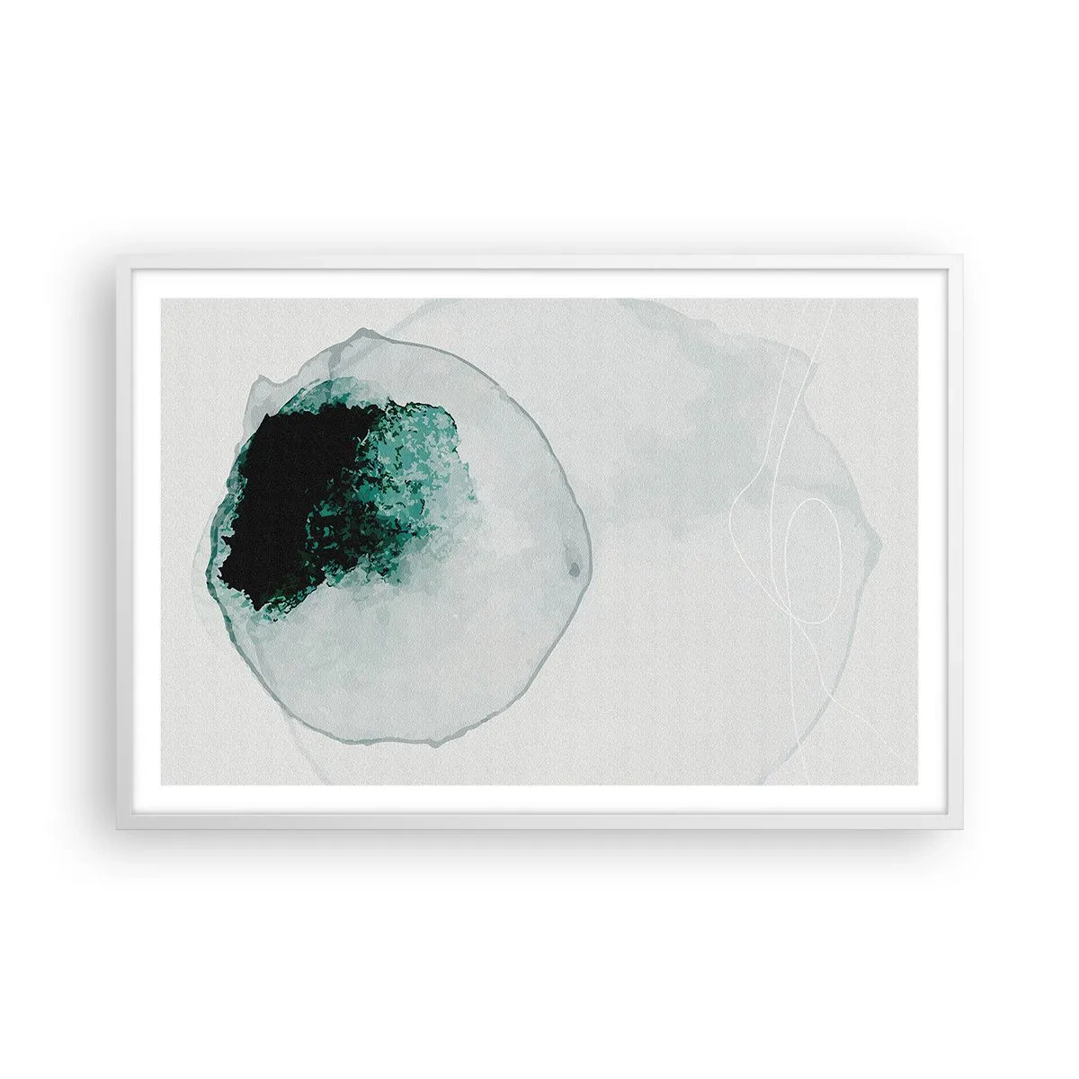 Poster in cornice bianca - In una goccia d'acqua - 91x61 cm