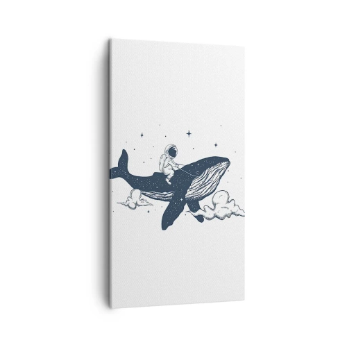 Quadro su tela - Stampe su Tela - Avventura nello spazio - 45x80 cm