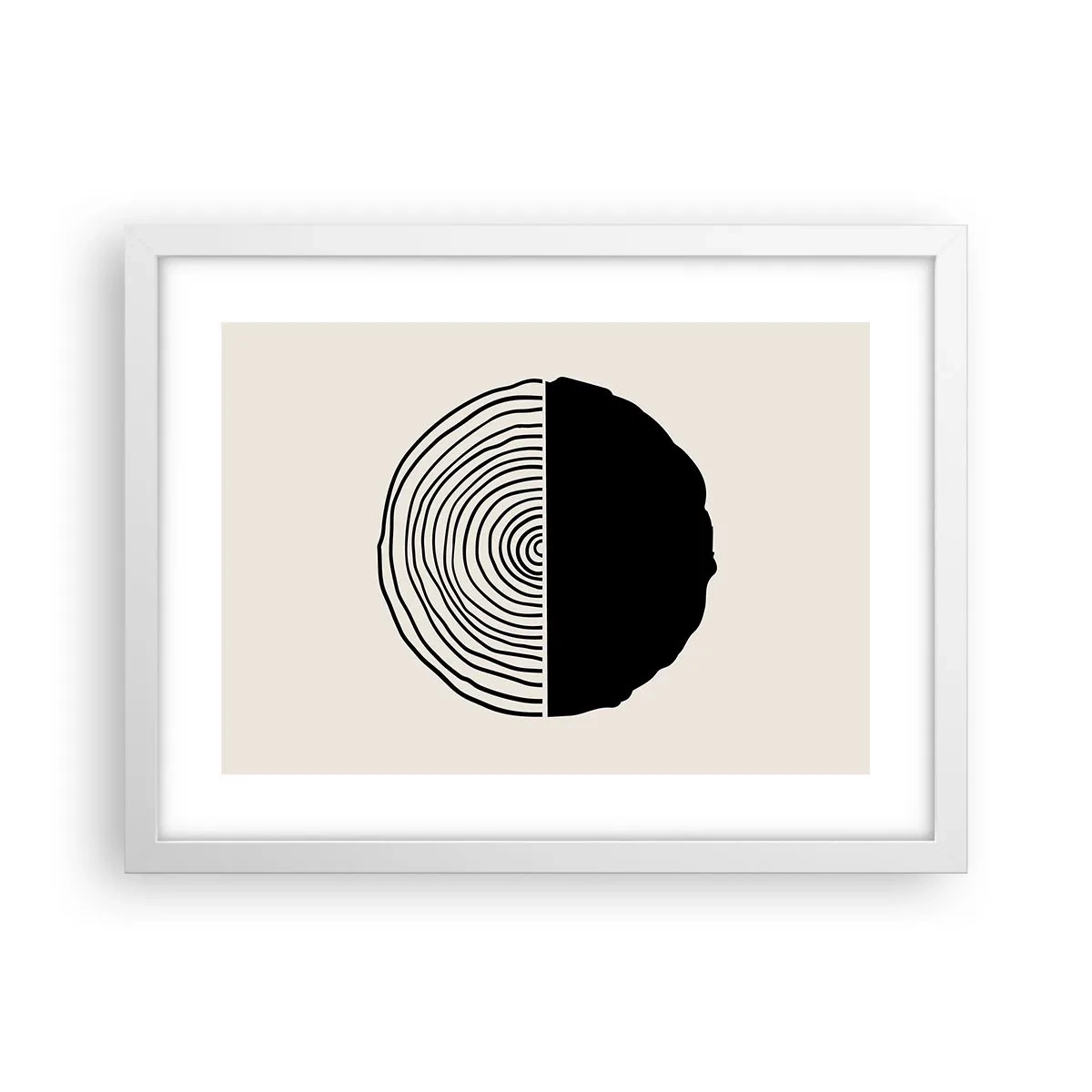 Poster in cornice bianca - A metà - 40x30 cm