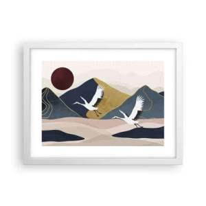 Poster in cornice bianca - E la giornata è nuovamente VOLATA - 40x30 cm