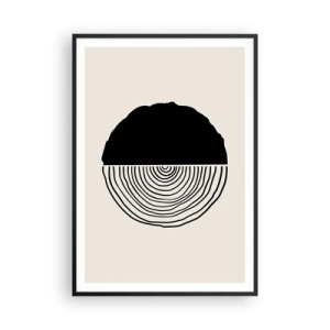 Poster in cornice nera - A metà - 70x100 cm