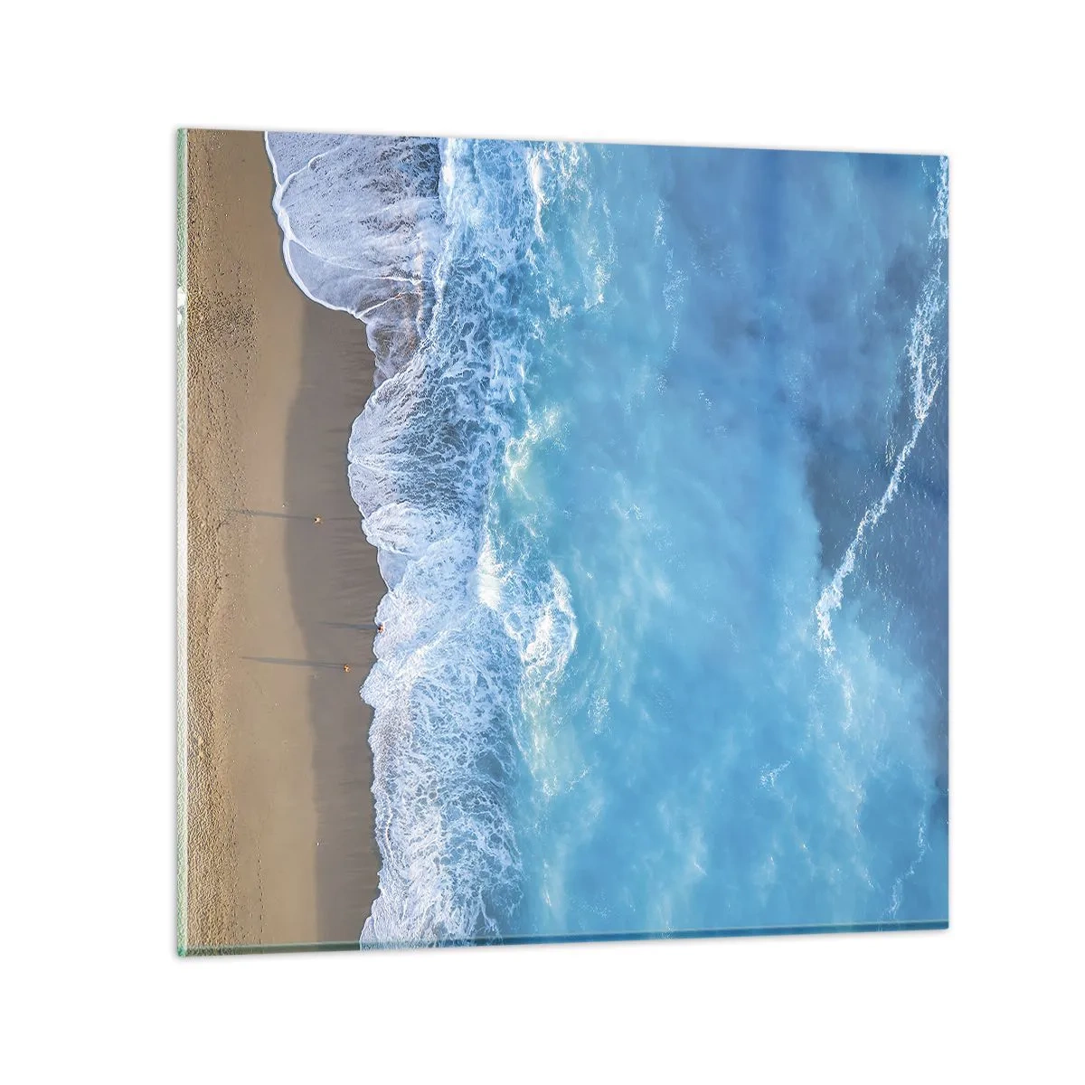 Quadro su vetro - La forza del blu - 70x70 cm