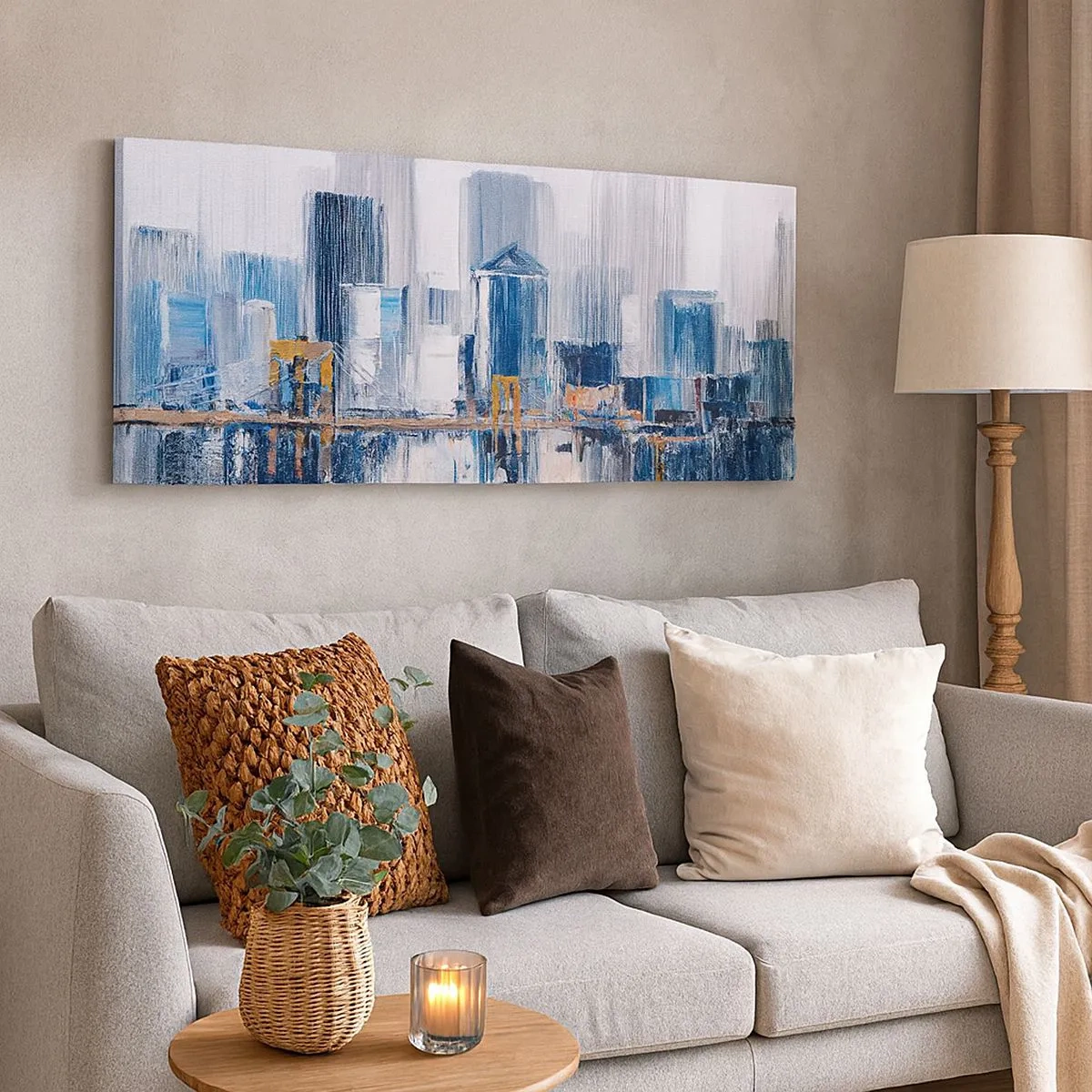 Quadro su tela - Stampe su Tela - Impressione di New York - 100x40 cm