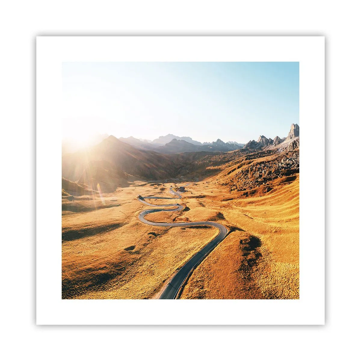 Poster - Nella valle dorata - 40x40 cm