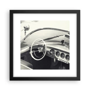 Poster in cornice nera - Il ricco e il povero - 30x30 cm