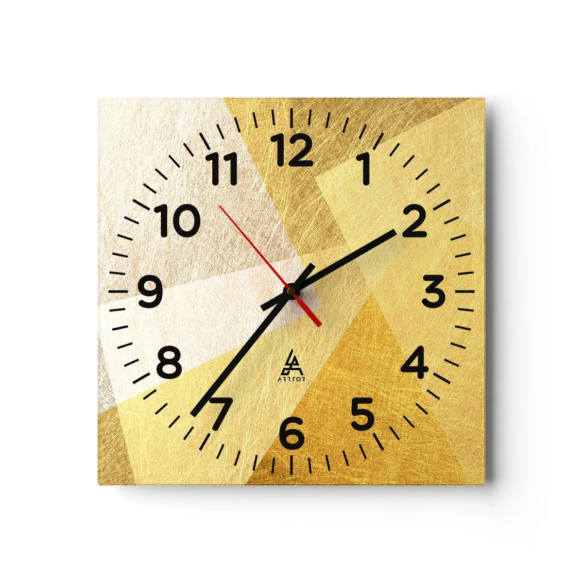 Orologio da parete - Orologio in Vetro - La pace della geometria - 40x40 cm