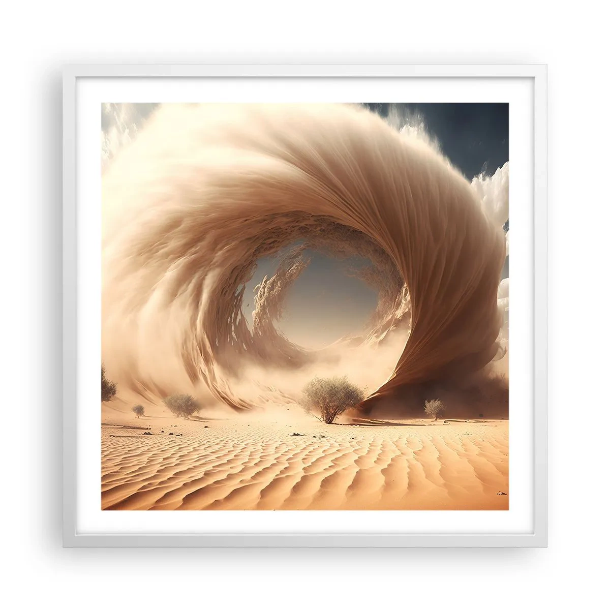 Poster in cornice bianca - Il portale è aperto - 60x60 cm