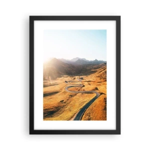 Poster in cornice nera - Nella valle dorata - 30x40 cm