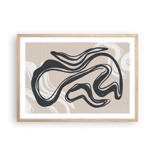 Poster in cornice rovere chiaro - Espressione moltiplicata - 70x50 cm