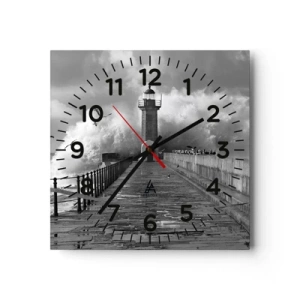Orologio da parete - Orologio in Vetro - Senza paura - 30x30 cm