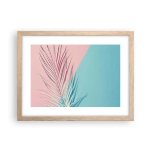 Poster in cornice rovere chiaro - Impressione tropicale - 40x30 cm