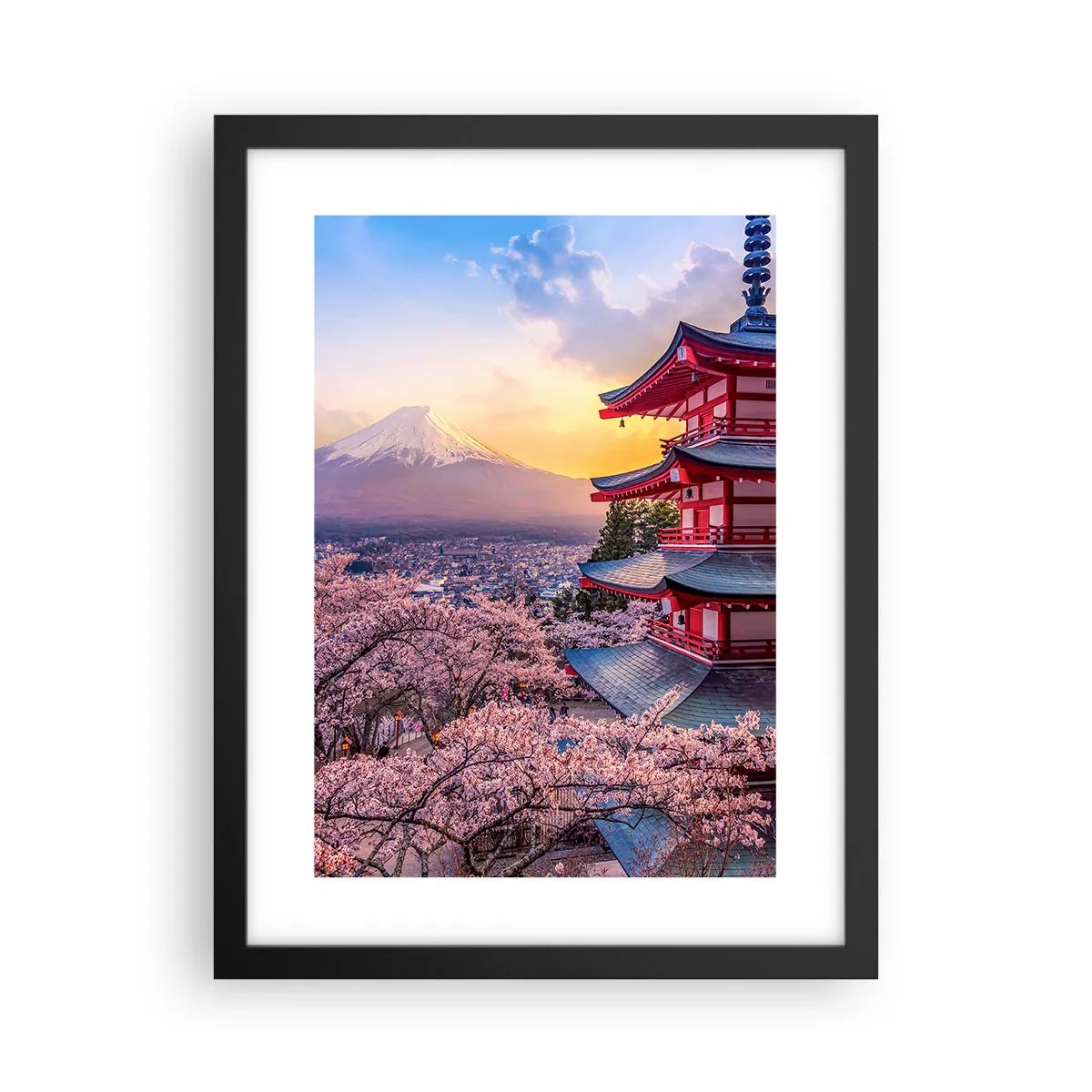 Poster in cornice nera - L'essenza dell'anima giapponese - 30x40 cm