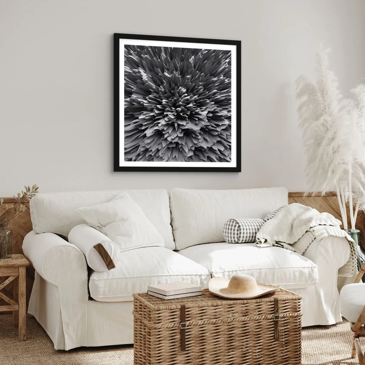 Poster in cornice nera - Spigolosità massima - 60x60 cm