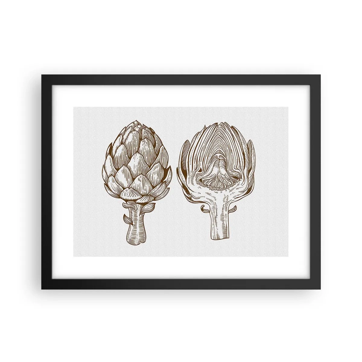 Poster in cornice nera - Lezione di anatomia - 40x30 cm