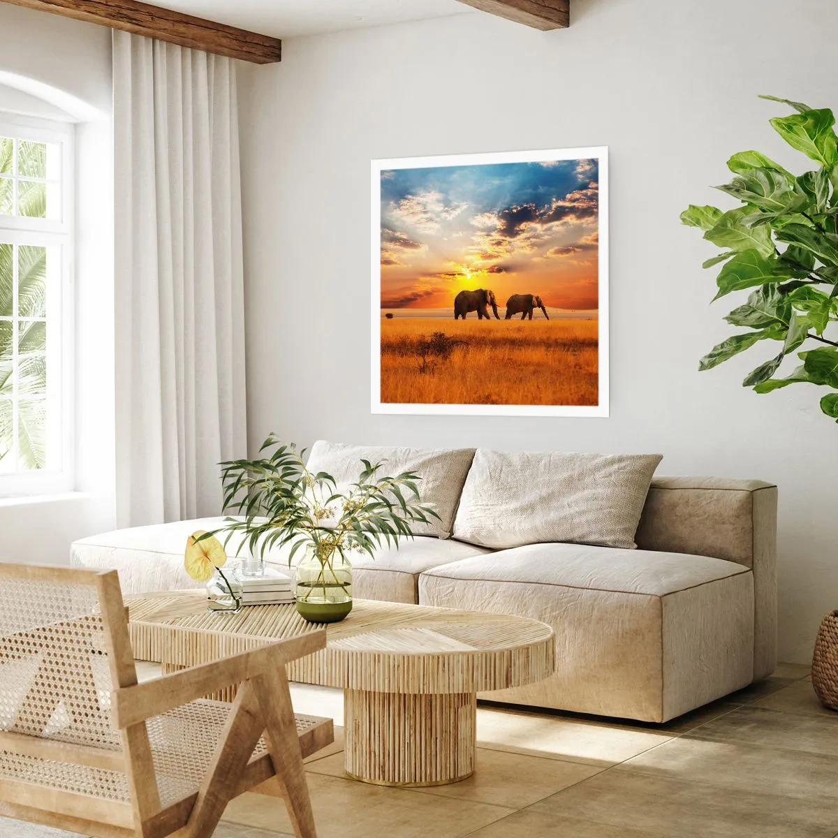 Poster - Passeggiata familiare - 30x30 cm