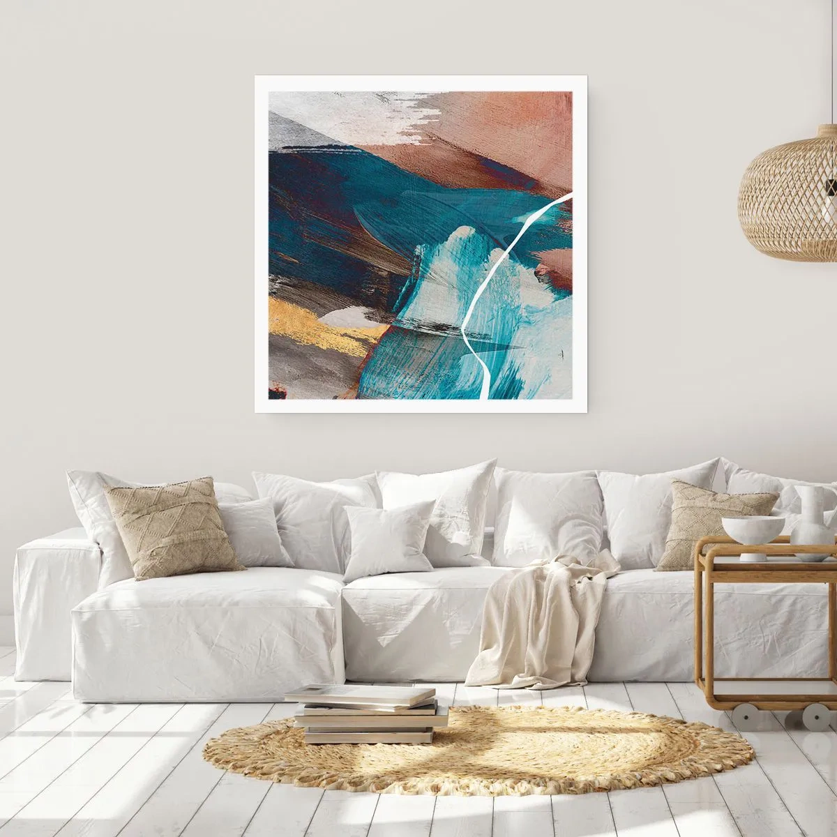 Poster - Con forza ed energia - 40x40 cm