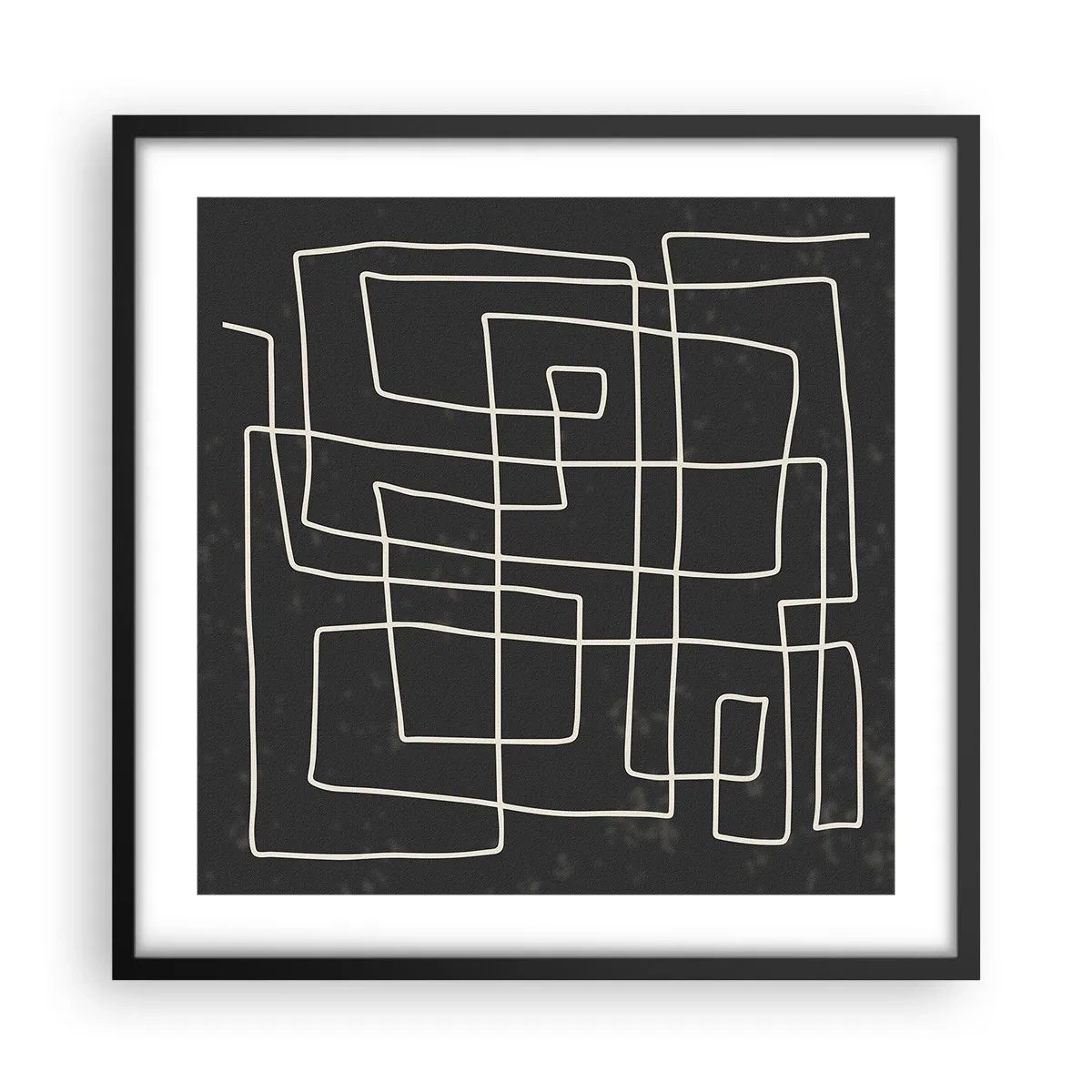 Poster in cornice nera - Non è così semplice - 50x50 cm
