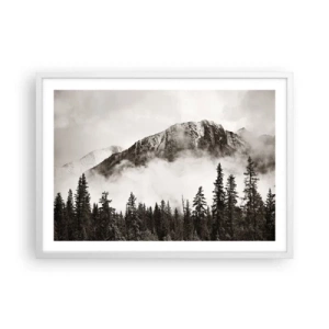 Poster in cornice bianca - Il sovrano di granito - 70x50 cm