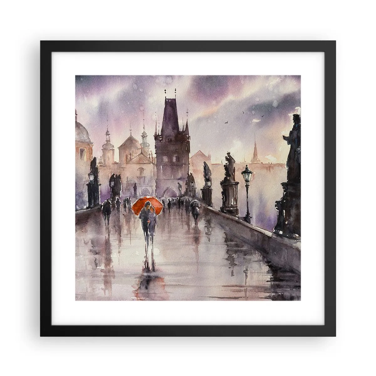 Poster in cornice nera - Le persone non cambiano - 40x40 cm