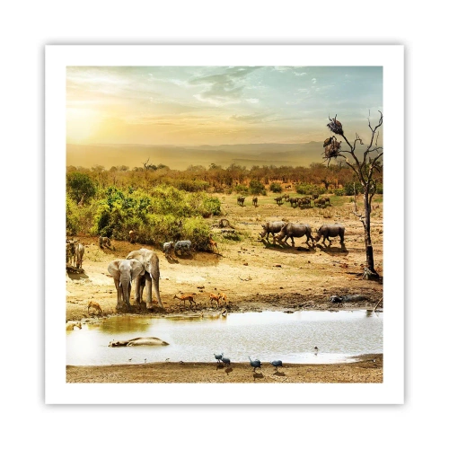 Poster - "Un fiume usciva da Eden…" - 60x60 cm