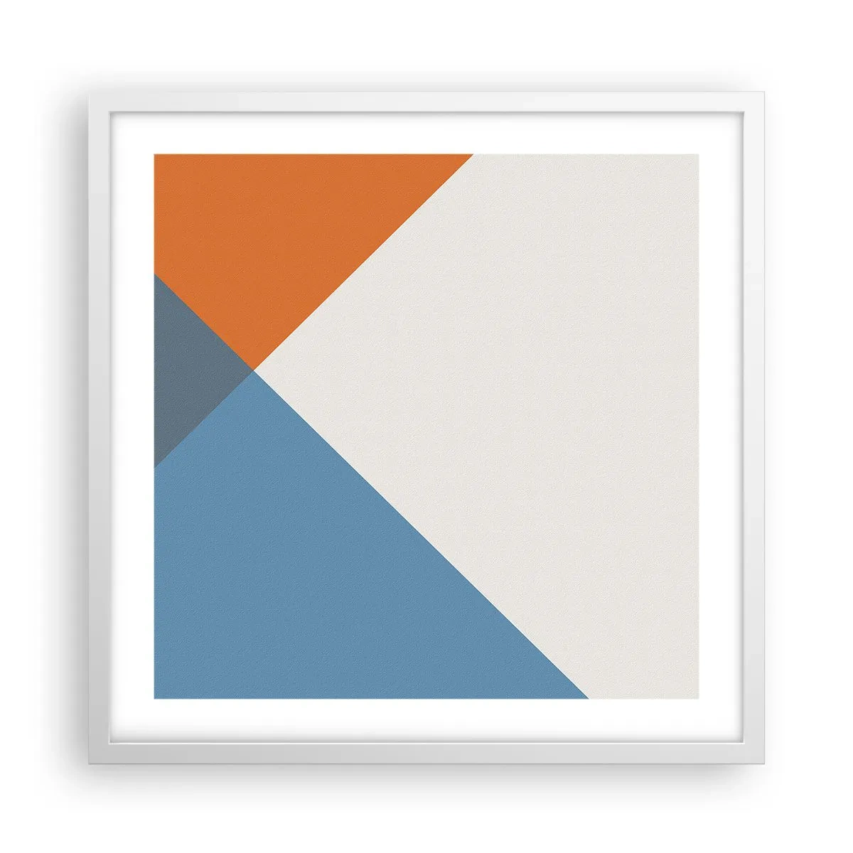 Poster in cornice bianca - Ad angolo... - 50x50 cm