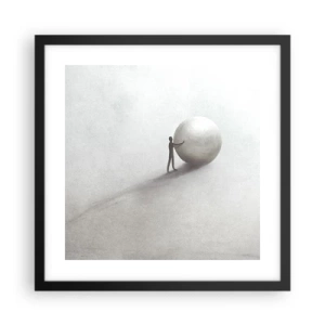 Poster in cornice nera - Il gioco della vita - 40x40 cm