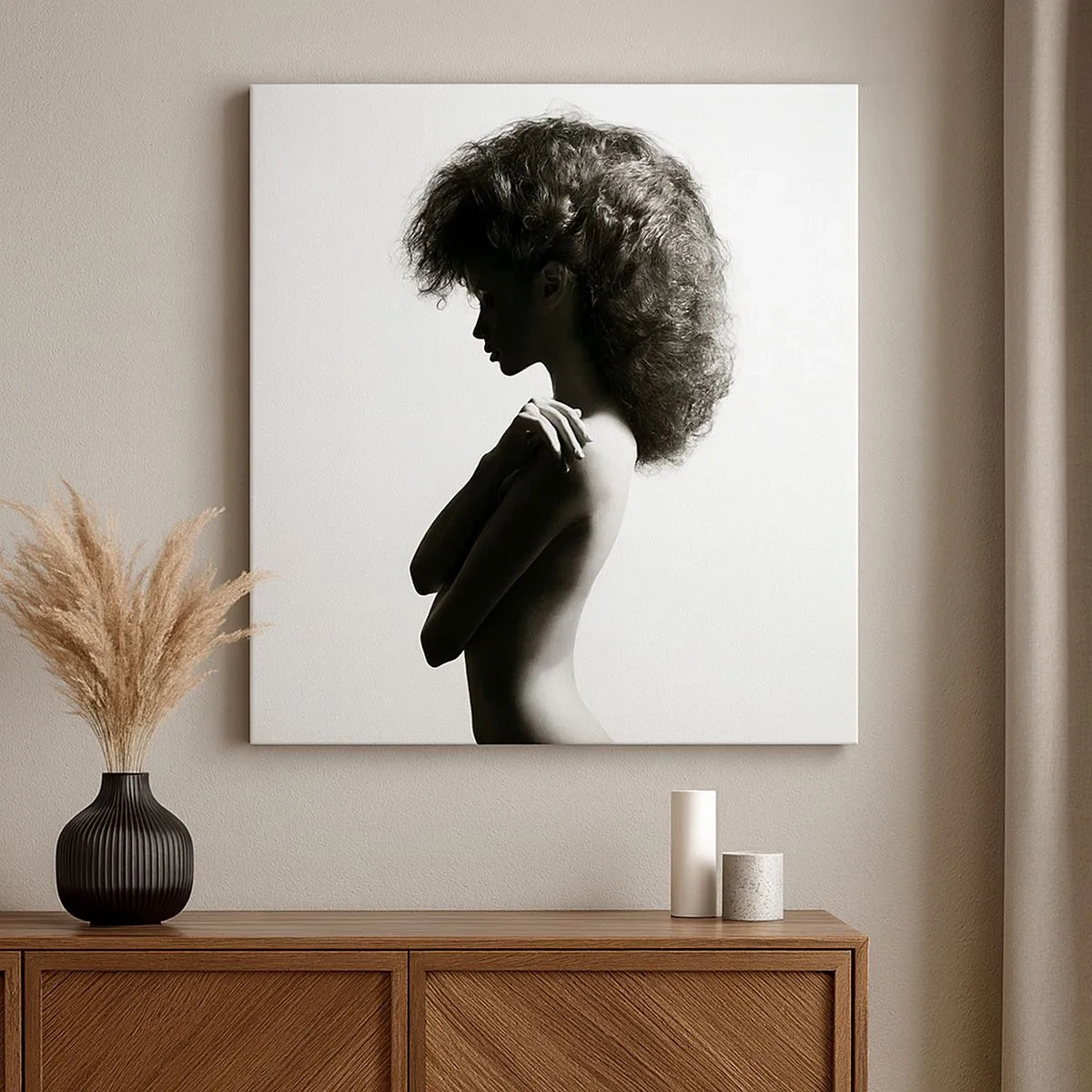 Quadro su tela - Stampe su Tela - Come un fiore su un gambo snello - 30x30 cm