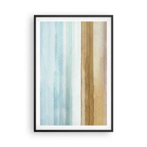 Poster in cornice nera - Rilassamento - 61x91 cm