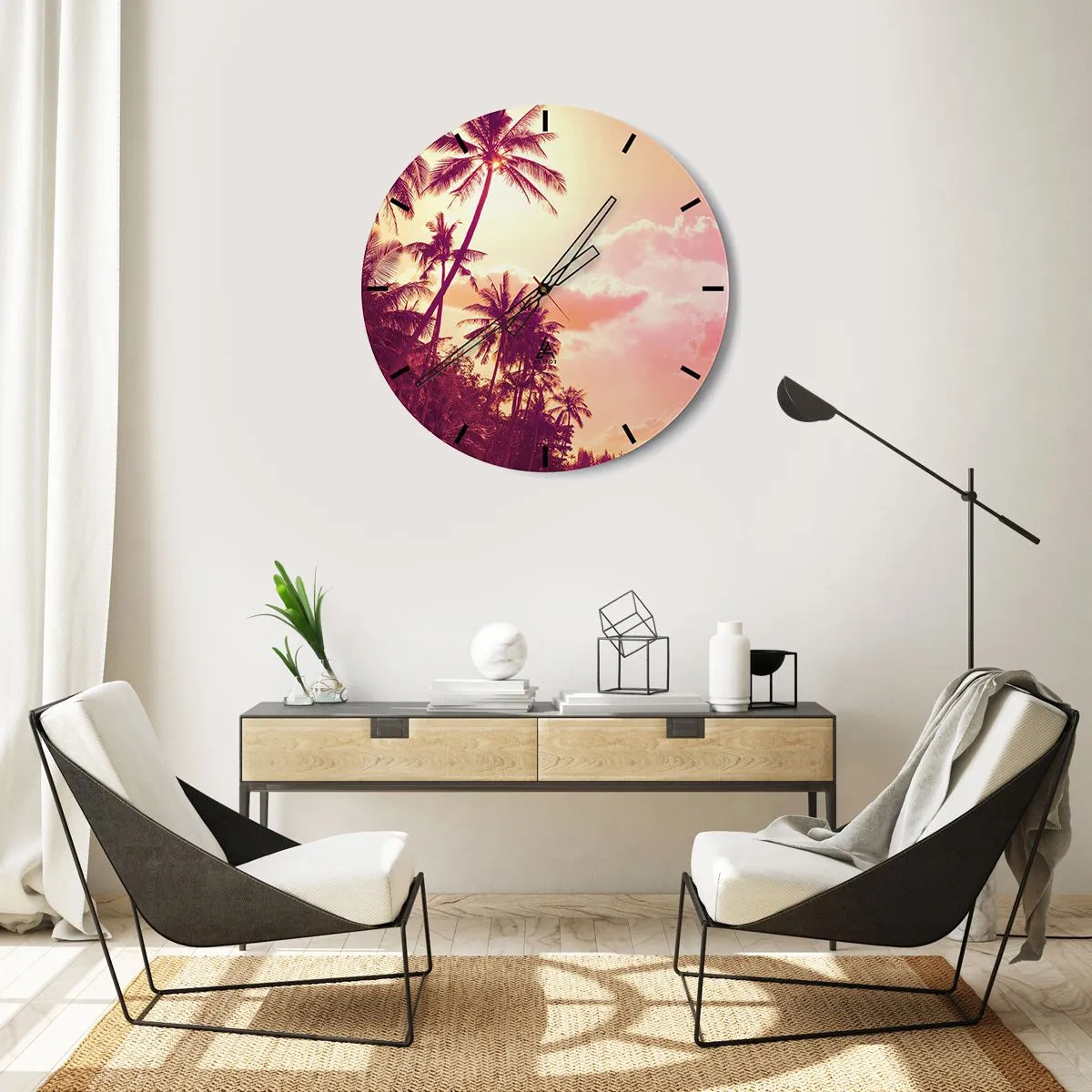 Orologio da parete - Orologio in Vetro - Devi scegliere - 30x30 cm