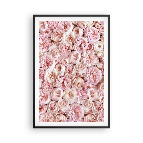 Poster in cornice nera - Coperto di rose - 61x91 cm
