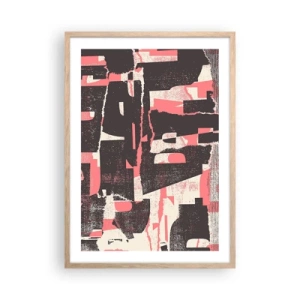 Poster in cornice rovere chiaro - Tutto il rumore - 50x70 cm