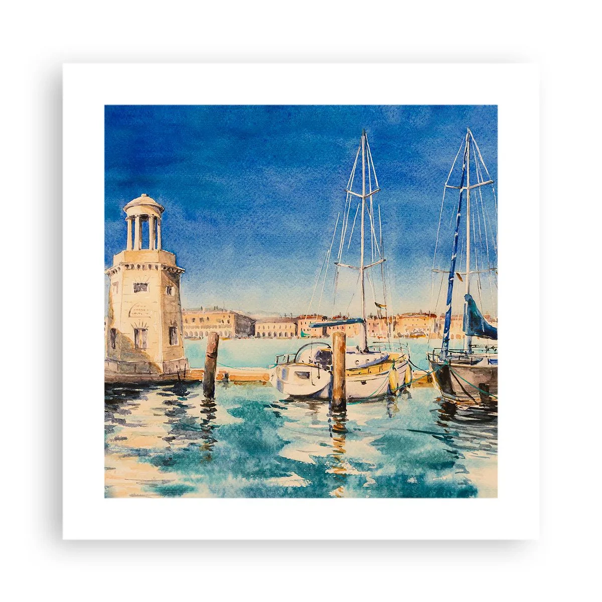 Poster - La laguna assolata - 40x40 cm