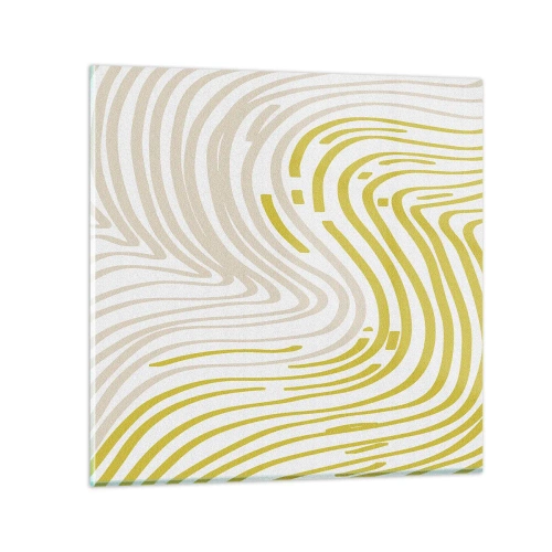 Quadro su vetro - Composizione con lieve deflessione - 60x60 cm