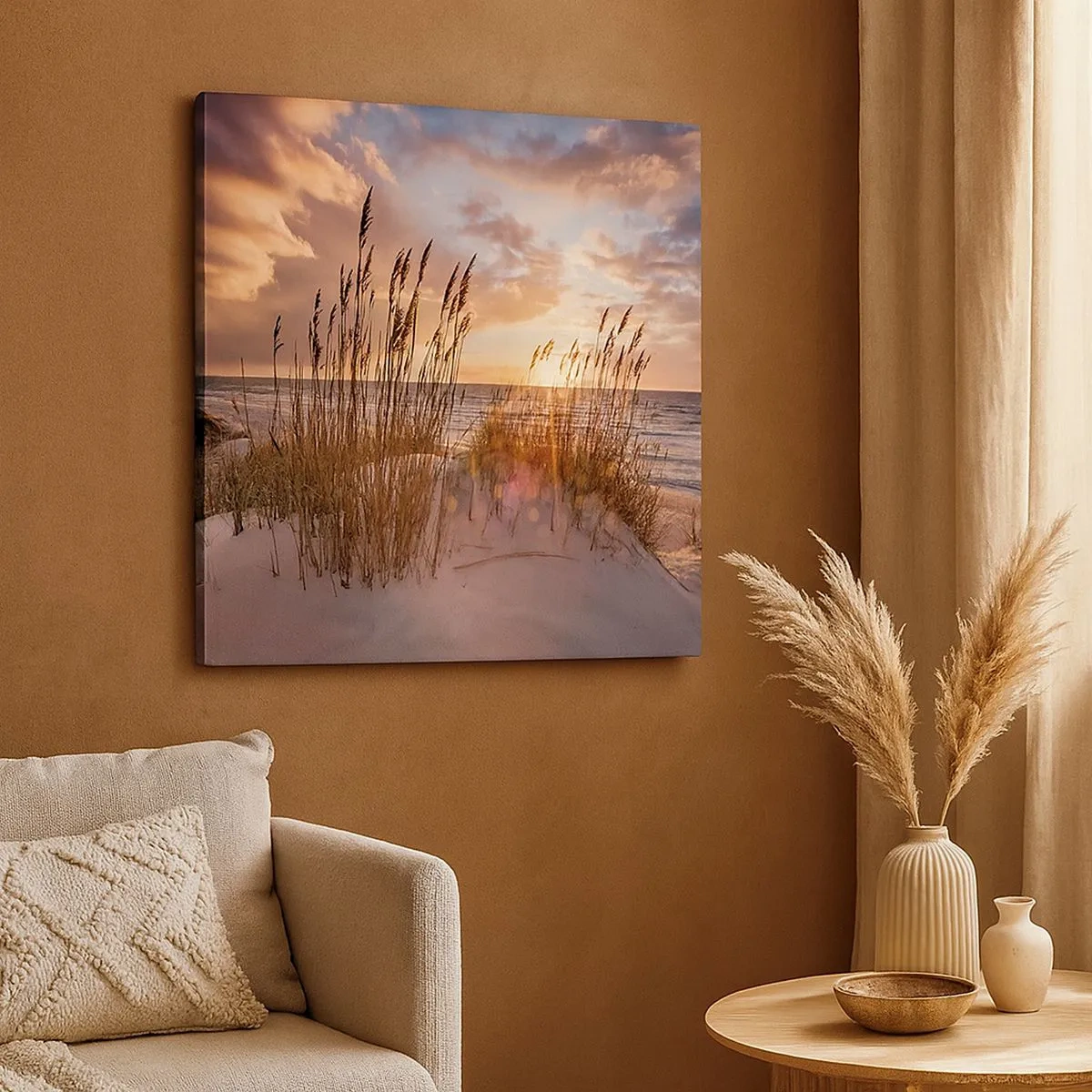 Quadro su tela - Stampe su Tela - L'addio al sole e al vento - 30x30 cm