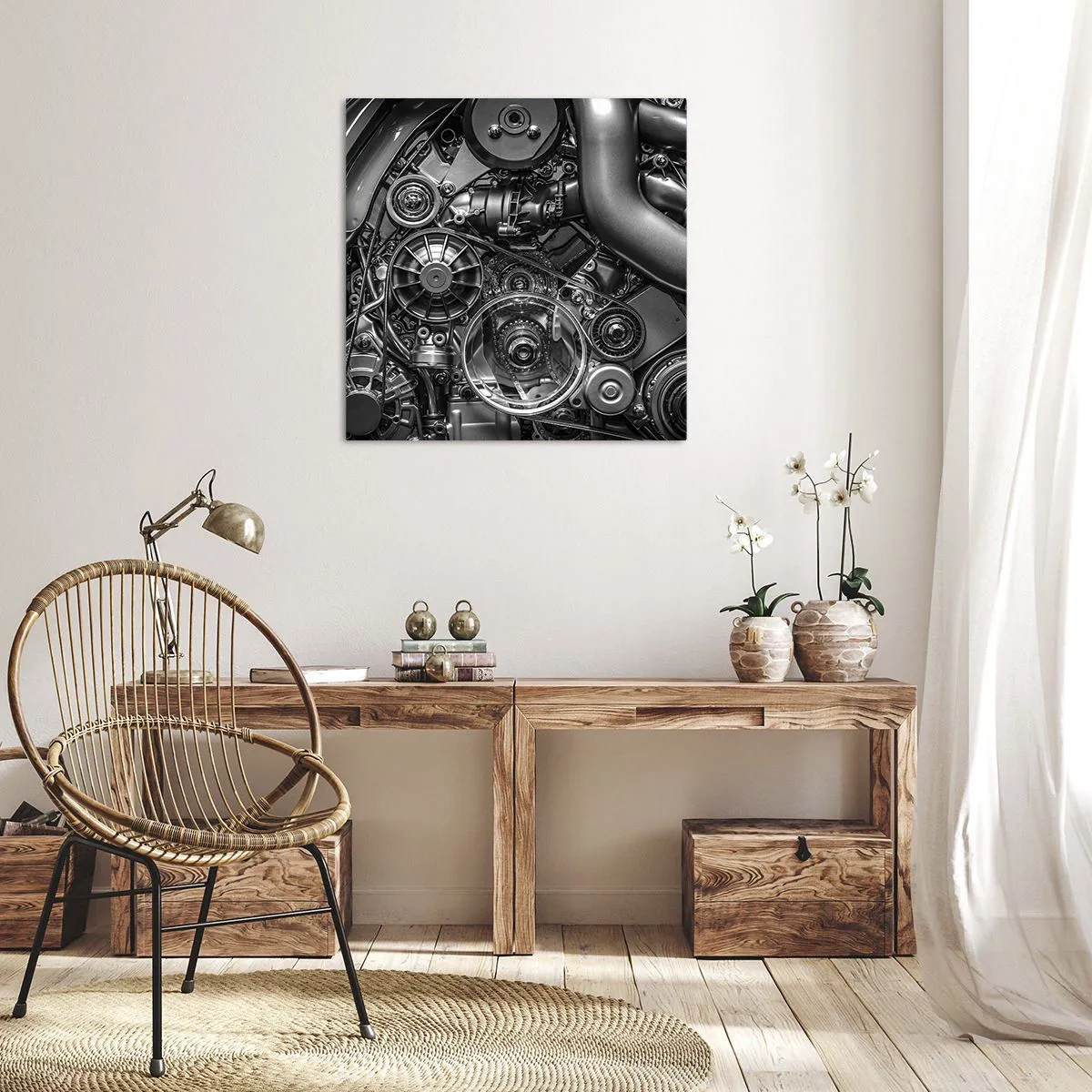 Quadro su tela - Stampe su Tela - La poesia della meccanica - 50x50 cm