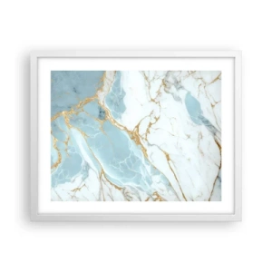Poster in cornice bianca - La ricchezza della pietra - 50x40 cm