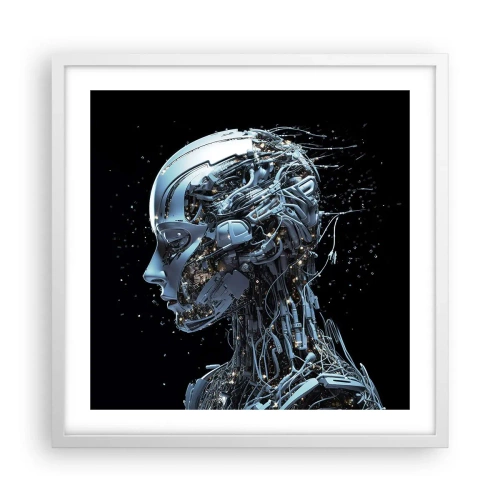 Poster in cornice bianca - La tecnologia è donna - 50x50 cm