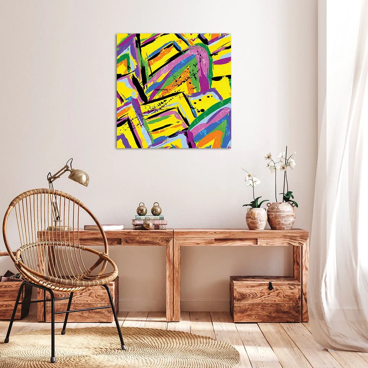 Quadro su tela - Stampe su Tela - Grida di gioia - 30x30 cm