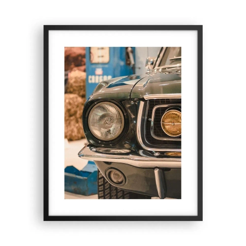 Poster in cornice nera - Incontro con la leggenda - 40x50 cm