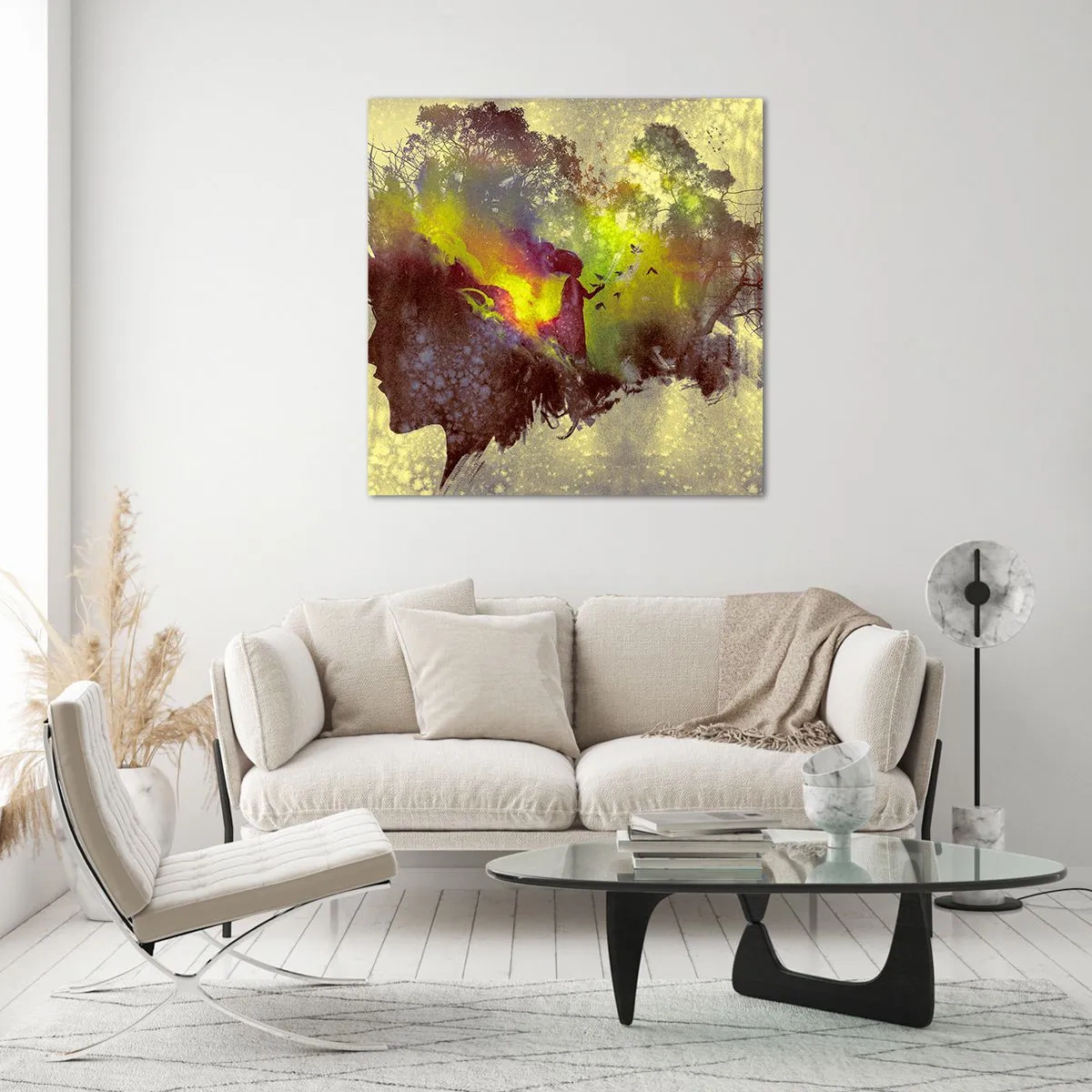 Quadro su vetro - Madre Natura - 30x30 cm