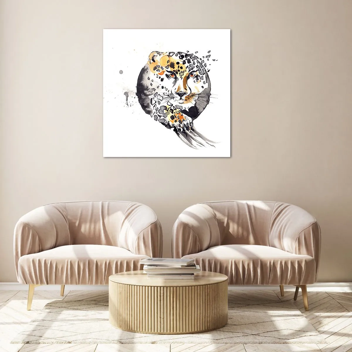 Quadro su vetro - Bellezza predatrice - 30x30 cm